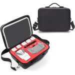 Portable Single Shoulder Storage Travel Carrying Cover Case Box with Baffle Separator for FIMI X8 mini(Black + Red Liner)