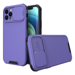 Sliding Camera Cover Design PC + TPU Protective Case For iPhone 12(Purple)