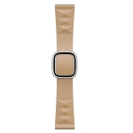 Modern Style Silicone Replacement Strap Watchband For Apple Watch Series 6 & SE & 5 & 4 40mm / 3 & 2 & 1 38mm, Style:Silver Buckle(Walnut)