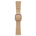 Modern Style Silicone Replacement Strap Watchband For Apple Watch Series 6 & SE & 5 & 4 44mm / 3 & 2 & 1 42mm, Style:Rose Gold Buckle(Walnut)