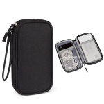 SM03 Multifunctional Digital Accessories Storage Bag with Lanyard(Black)