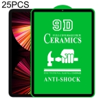 25 PCS 9D Full Screen Full Glue Ceramic Film For iPad Pro 11 2021