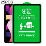 25 PCS 9D Full Screen Full Glue Ceramic Film For iPad Pro 11 / Air 4 10.9 inch
