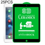 25 PCS 9D Full Screen Full Glue Ceramic Film For iPad Air / Air 2 9.7 inch