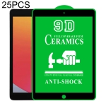 25 PCS 9D Full Screen Full Glue Ceramic Film For iPad 10.2 2020