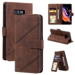 For Samsung Galaxy Note9 Skin Feel Business Horizontal Flip PU Leather Case with Holder & Multi-Card Slots & Wallet & Lanyard & Photo Frame(Brown)