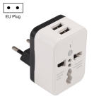 WN-2018 Dual USB Travel Charger Power Adapter Socket, EU Plug
