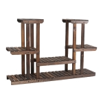 [US Warehouse] PG-S05 4 Tier Multifunctional Bamboo Plant Flower Stand