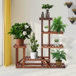 [US Warehouse] Indoor Outdoor 4 Tier Wood Plant Stand Flower Pots Holder, Size: 95×24.9x95cm