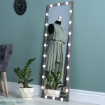 [US Warehouse] 10.4W Wall-mounted Vanity Mirror with Light, Size: 160x60x2.5cm