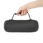 EVA Outdoor Bluetooth Speaker Storage Box with Shoulder Strap & Carabiner For JBL Charge 5(Black)