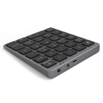N960 Ultra-thin Universal Aluminum Alloy Rechargeable Wireless Bluetooth Numeric Keyboard (Grey)