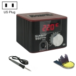SUNKKO 950T Pro 75W Electric Soldering Iron Station Adjustable Temperature Anti Static, US Plug(Black)