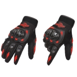 BSDDP RH-A010 Motorcycle Riding Gloves Anti-Slip Wear-resisting Outdoor Gloves, Size: M(Red)