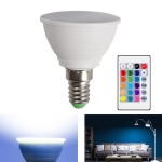 Energy-Saving LED Discoloration Light Bulb Home 15 Colors Dimming Background Decoration Light, Style: Milky White Cove E14(RGB White)