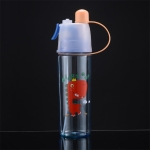 2 PCS Children Plastic Water Cup Outdoor Sports Spray Cup, Capacity: 400ml(Dinosaur)