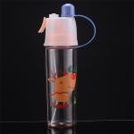 2 PCS Children Plastic Water Cup Outdoor Sports Spray Cup, Capacity: 400ml(Deer)