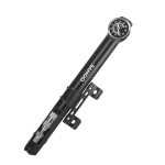 Sahoo Bicycle Portable Aluminum Alloy Manual Pump With Pressure Gauge(Black)