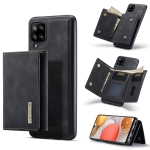 For Samsung Galaxy A42 5G DG.MING M1 Series 3-Fold Multi Card Wallet + Magnetic Back Cover Shockproof Case with Holder Function(Black)