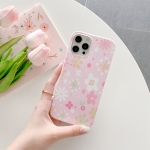 Flower Pattern TPU Shockproof Protective Case For iPhone 12 Pro Max(Pink)