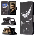 For vivo V21e 5G Colored Drawing Pattern Horizontal Flip Leather Case with Holder & Card Slots & Wallet(Smirk)