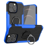 Armor Bear Shockproof PC + TPU Protective Case with Ring Holder For iPhone 13 Pro(Blue)