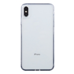 Transparent Stepless Fine Hole Glass Protective Case For iPhone X / XS