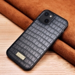 SULADA Crocodile Texture TPU Protective Case For iPhone 13(Black)