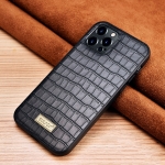 SULADA Crocodile Texture TPU Protective Case For iPhone 13 Pro(Black)