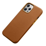 R-JUST Shockproof Magnetic Cowhide Leather Magsafe Case For iPhone 13 mini(Brown)