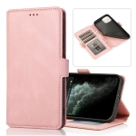 Retro Magnetic Closing Clasp Horizontal Flip Leather Case with Holder & Card Slots & Photo Frame & Wallet For iPhone 13 mini(Rose Gold)