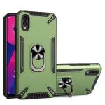 For vivo Y93 PC + TPU Protective Case with 360 Degrees Rotatable Ring Holder(Dark Green)