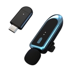 YH-M1 USB-C / Type-C Wireless Lavalier Microphone (Blue)