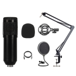 BM-828 Back-pole Diaphragm USB Condenser Microphone Cantilever Bracket Set (Black)