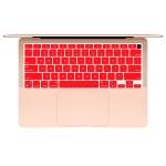10 PCS Laptop Dust-Proof Waterproof Keyboard Film For MacBook Air 13.3 Inch A2337 2020 US Version (Grapefruit Red)
