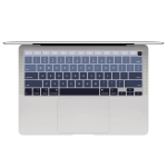 10 PCS Laptop Dust-Proof Waterproof Keyboard Film For MacBook Air 13.3 Inch A2337 2020 US Version (Gradient Gray)