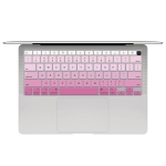 10 PCS Laptop Dust-Proof Waterproof Keyboard Film For MacBook Air 13.3 Inch A2337 2020 US Version (Gradient Pink)