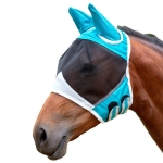 Elastic Breathable Horse Mask Anti-Mosquito And Insect-Proof Cover, Specification: L:80x114x45cm(Blue)