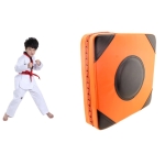 Two-color Imitation Leather Square Thickened Boxing Training Wall Target, Specification: 40x40x10 (Regular)(Orange Black)