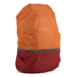 2 PCS Outdoor Mountaineering Color Matching Luminous Backpack Rain Cover, Size: L 45-55L(Red + Orange)