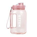 OTTEN 01 Large-Capacity Plastic Water Cup Outdoor Cycling Sports Fitness Kettle, Capacity: 1.5L(Pink)
