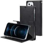 GOOSPERY BLUE MOON Crazy Horse Texture Horizontal Flip Leather Case with Holder & Card Slot & Wallet For iPhone 13 Pro Max(Black)