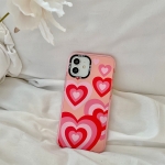 Thickened TPU Shockproof Protective Case For iPhone 11(Pink Red Love)