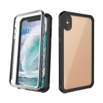Waterproof Dustproof Shockproof Transparent Acrylic Protective Case For iPhone XS Max(Black)
