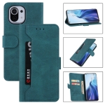 For Xiaomi Mi 11 Lite Reverse Buckle Horizontal Flip PU Leather Case with Holder & Card Slot & Wallet(Lake Blue)