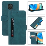 For Xiaomi Redmi Note 9 Pro Reverse Buckle Horizontal Flip PU Leather Case with Holder & Card Slot & Wallet(Lake Blue)