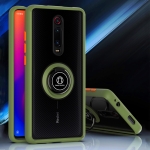 For Xiaomi Redmi K20 Q Shadow 1 Series TPU + PC Protective Case with 360 Degrees Rotate Ring Holder(Army Green+Orange)