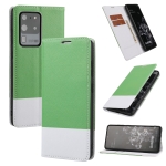 For Samsung Galaxy S20 Ultra Cross Texture Magnetic Horizontal Flip Leather Case with Card Slots & Holder & Wallet(Green)
