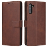 For Samsung Galaxy Note10 Calf Texture Buckle Horizontal Flip Leather Case with Holder & Card Slots & Wallet(Brown)