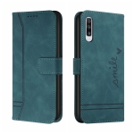 For Samsung Galaxy A50 Retro Skin Feel Horizontal Flip Soft TPU + PU Leather Case with Holder & Card Slots & Photo Frame(Army Green)